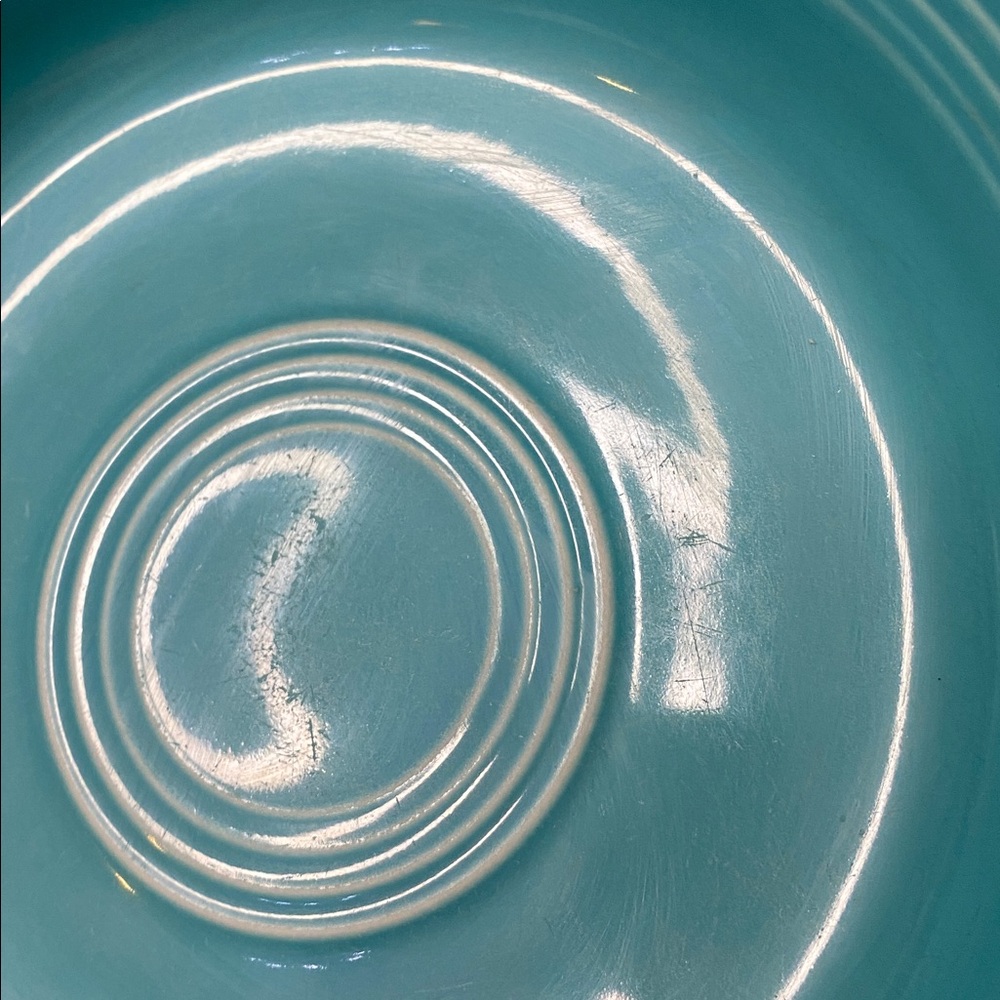 2 Fiestaware Vintage bowl Fiesta Original turquoise blue 6 3/4” - Picture 5 of 9